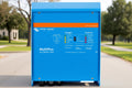 Blue Victron Energy MultiPlus power system on a white background