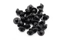 1/4-20 Flanged Button Head Socket Screws - Black 316 Stainless Steel (26-Pack, 5 Lengths: 3/8 in to 1 in)