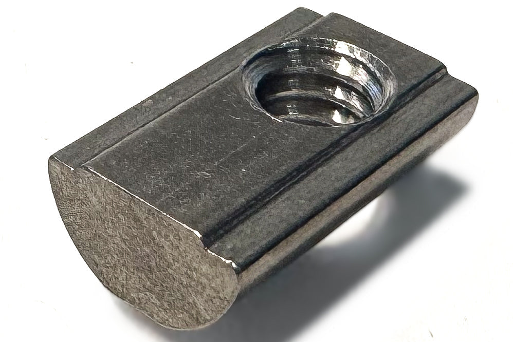 10S Self-Aligning Roll-In T-Nuts with Ball Spring – 304 Stainless Steel (1/4-20 Thread)