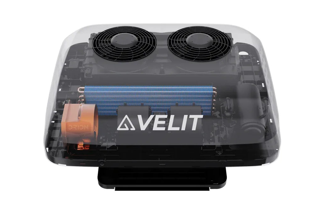 Velit V3 DC Rooftop Air Conditioner with Built-In Exhaust Fan - 12V/48V