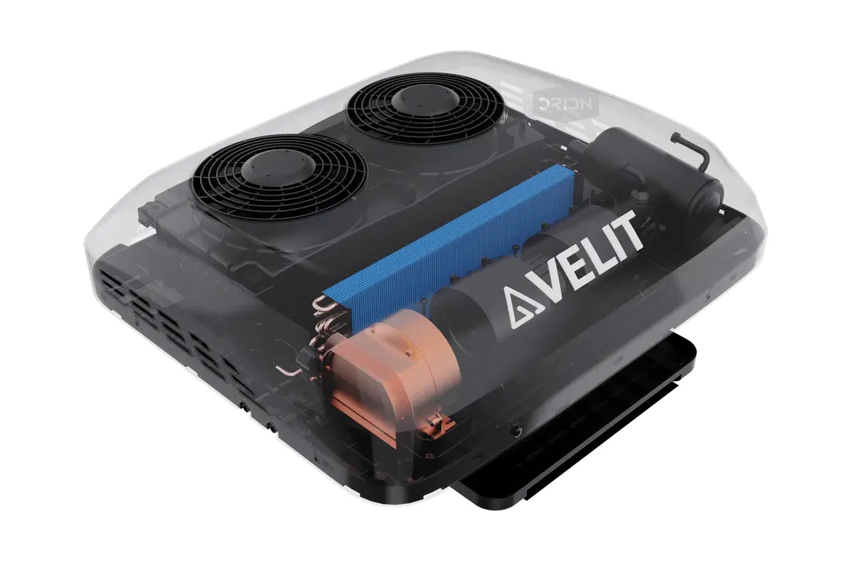 Velit V3 DC Rooftop Air Conditioner with Built-In Exhaust Fan - 12V/48V