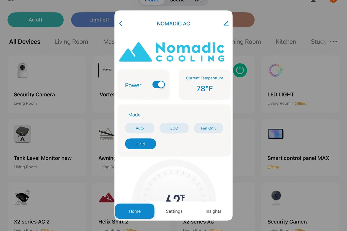 Nomadic X3 Helix 12V/48V DC Rooftop Air Conditioner