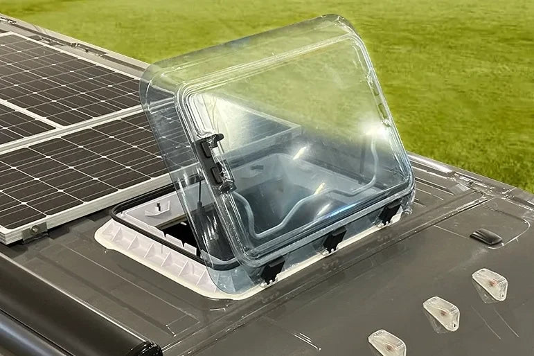 NomadicArk 700 x 500 Van and RV Skylight Roof Hatch with Blind and Bug Screen
