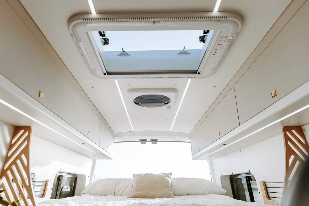 NomadicArk 700 x 500 Van and RV Skylight Roof Hatch with Blind and Bug Screen