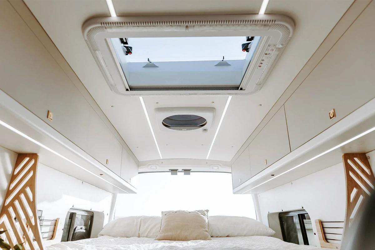 NomadicArk 700 x 500 Van and RV Skylight Roof Hatch with Blind and Bug Screen