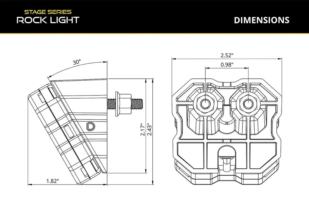 Diode Dynamics Stage Series White/Amber LED Scene Light Kit