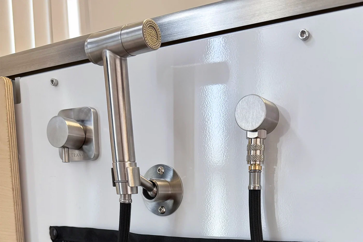 Stainless Steel RV and Marine Shower Port System