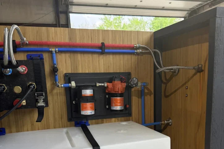 Stainless Steel RV and Marine Shower Port System