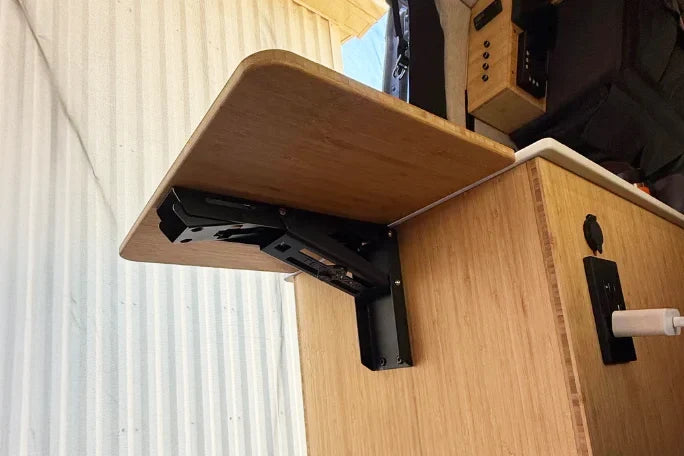 Heavy Duty Folding Bracket for Van Countertop Extensions